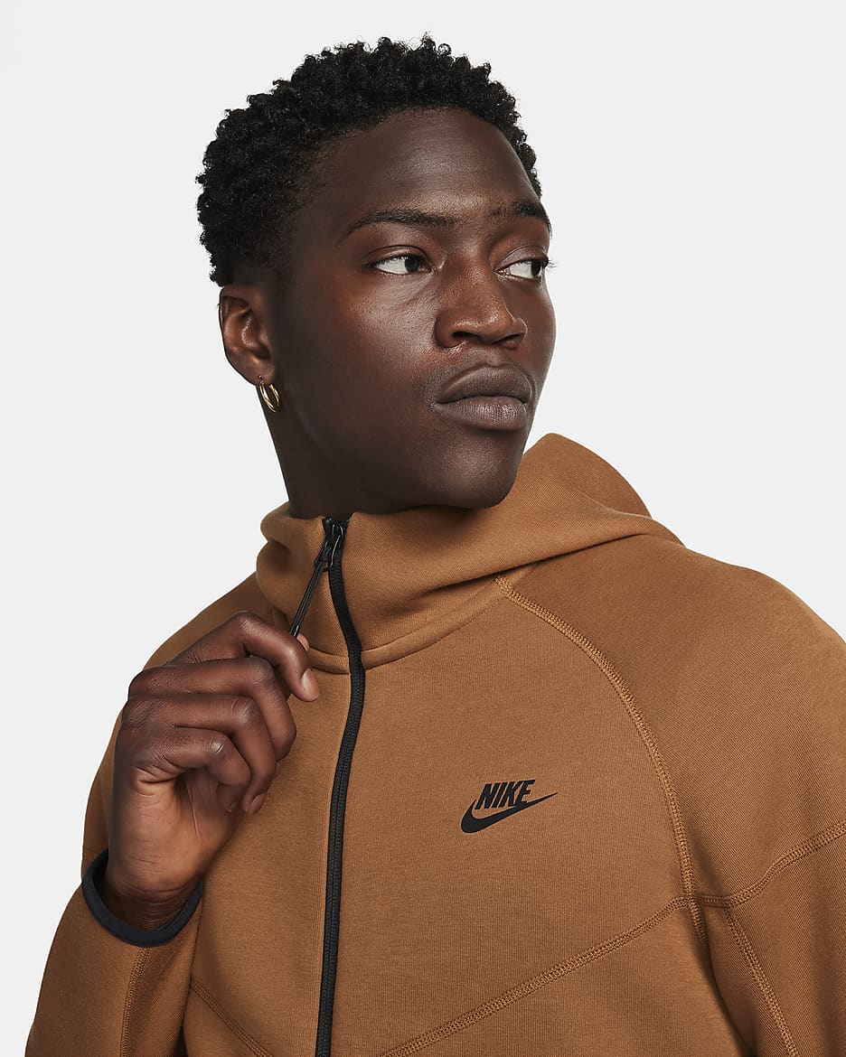 Mens Brown Nike Hoodie Size deals Small